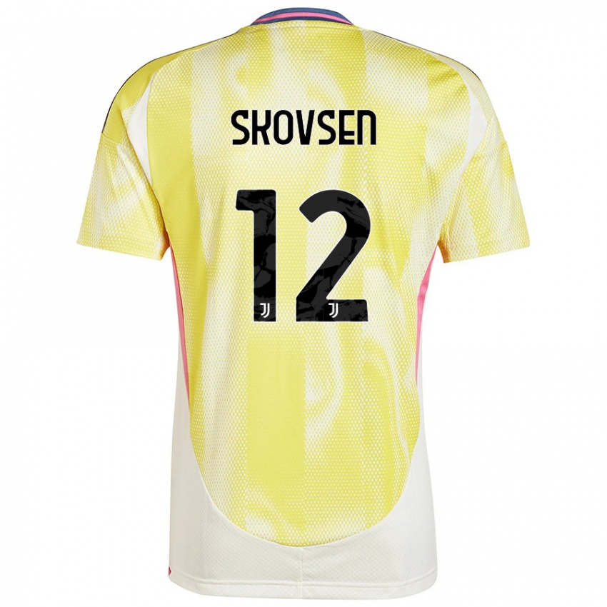 Criança Camisola Matilde Lundorf Skovsen #12 Solar Amarelo Alternativa 2024/25 Camisa Brasil