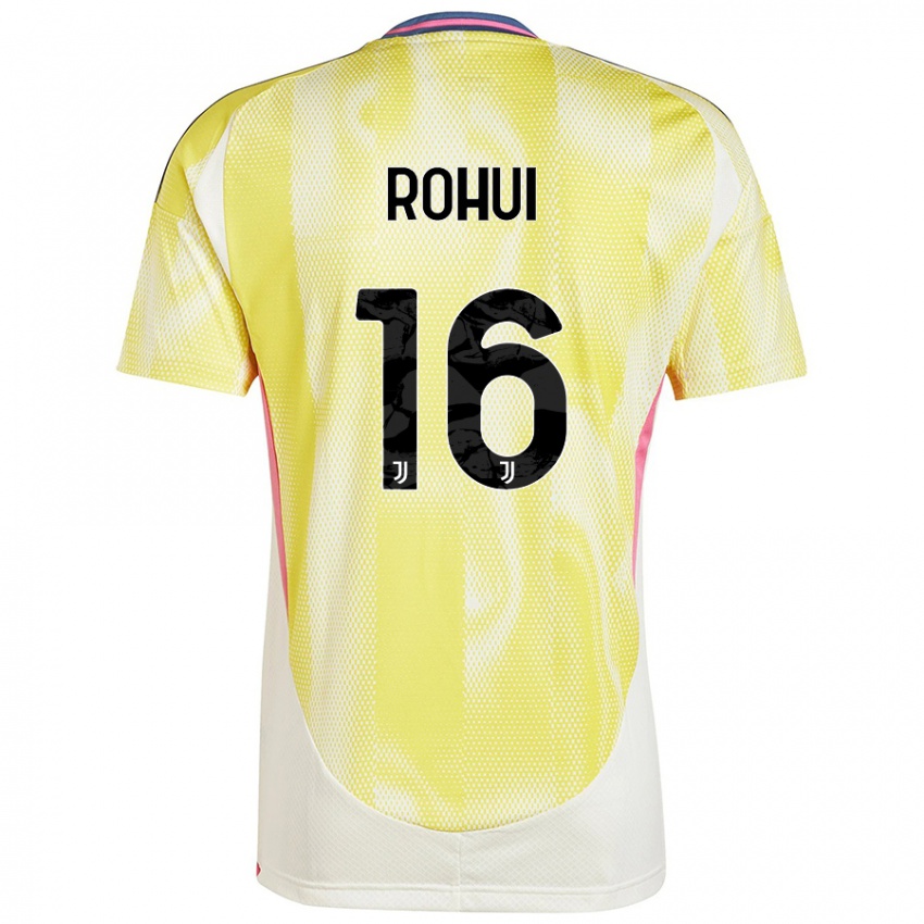 Criança Camisola Jonas Rohui #16 Solar Amarelo Alternativa 2024/25 Camisa Brasil