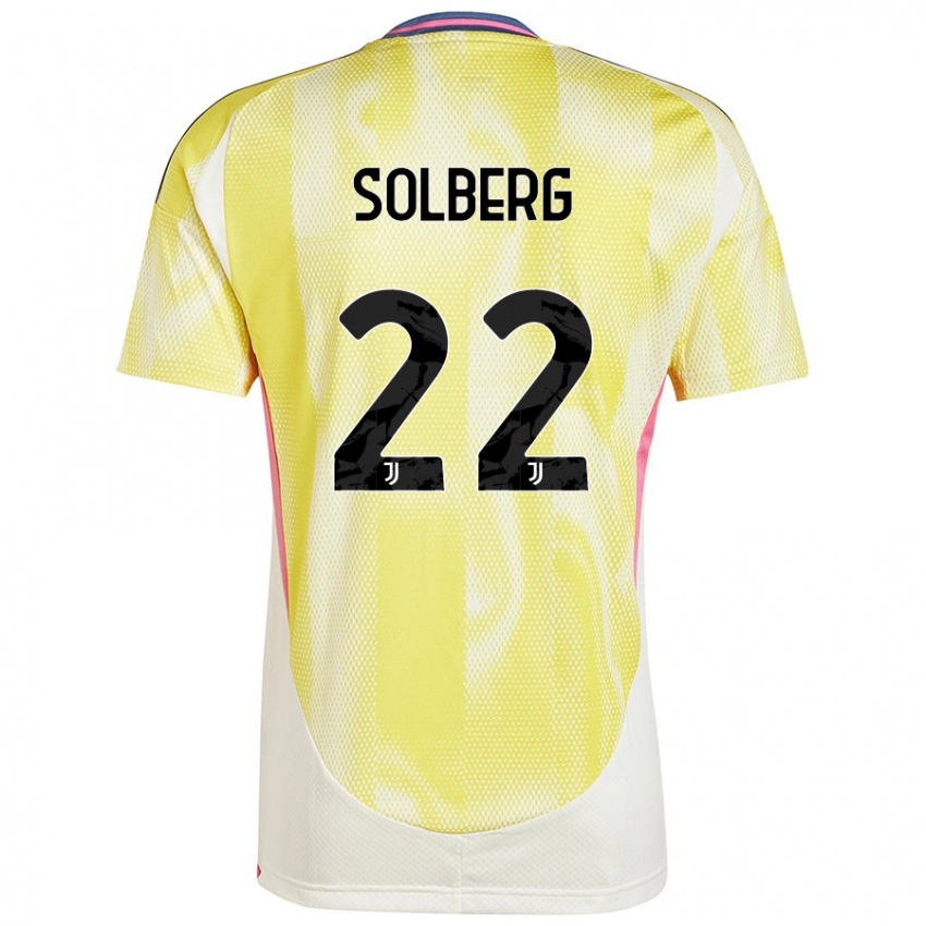 Criança Camisola Elias Solberg #22 Solar Amarelo Alternativa 2024/25 Camisa Brasil