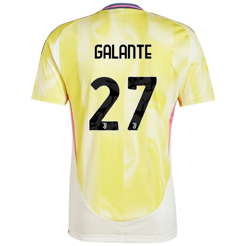 Criança Camisola Tommaso Galante #27 Solar Amarelo Alternativa 2024/25 Camisa Brasil