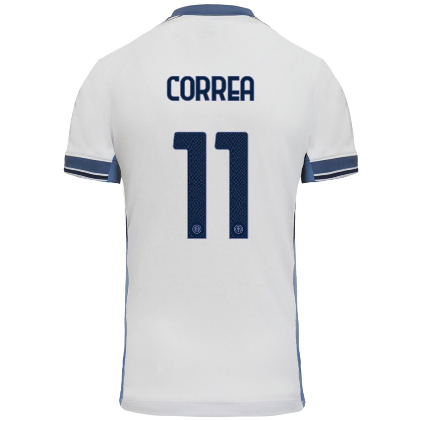 Criança Camisola Joaquin Correa #11 Cinzento Branco Alternativa 2024/25 Camisa Brasil