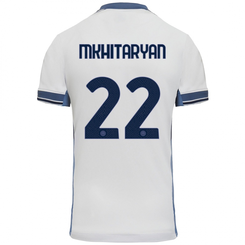 Criança Camisola Henrikh Mkhitaryan #22 Cinzento Branco Alternativa 2024/25 Camisa Brasil