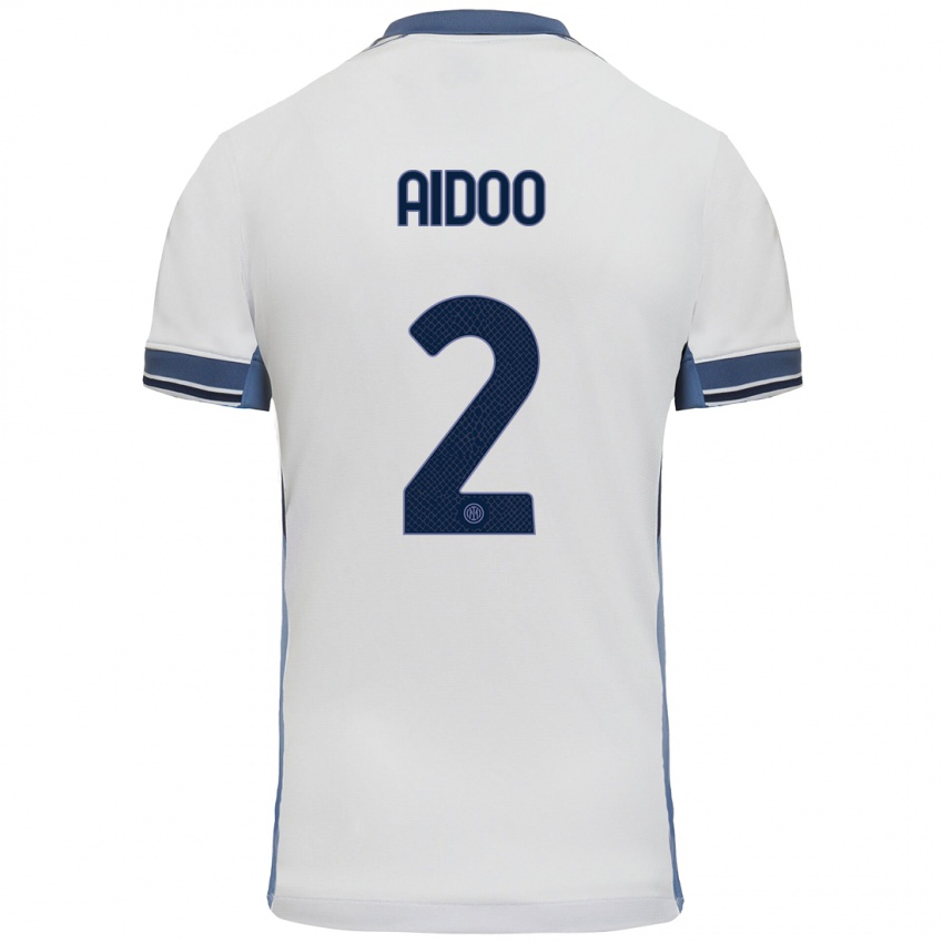 Criança Camisola Mike Aidoo #2 Cinzento Branco Alternativa 2024/25 Camisa Brasil