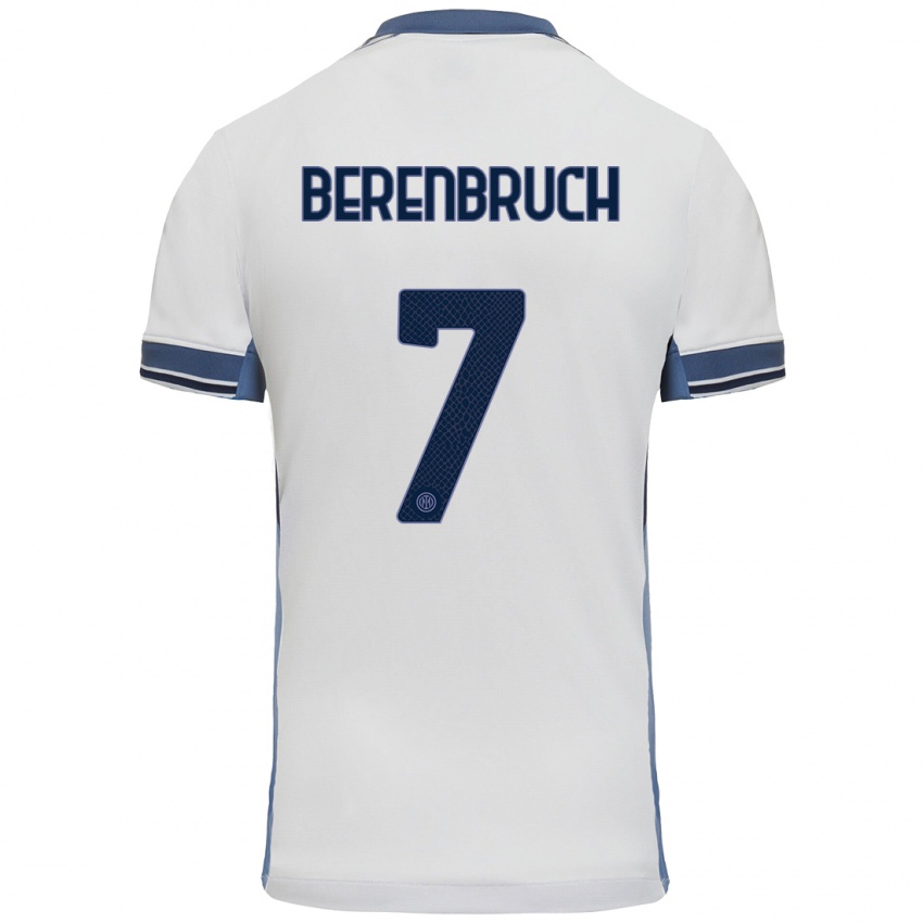 Criança Camisola Thomas Berenbruch #7 Cinzento Branco Alternativa 2024/25 Camisa Brasil