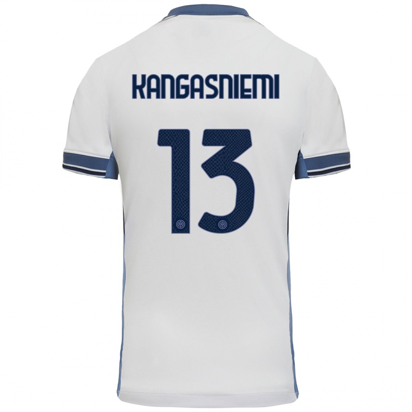 Criança Camisola Ilari Kangasniemi #13 Cinzento Branco Alternativa 2024/25 Camisa Brasil