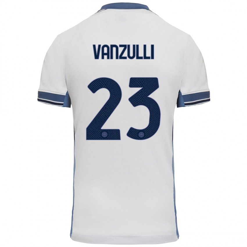 Criança Camisola Marco Vanzulli #23 Cinzento Branco Alternativa 2024/25 Camisa Brasil