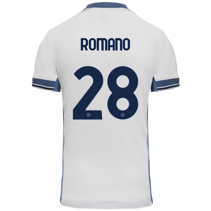 Criança Camisola Thiago Romano #28 Cinzento Branco Alternativa 2024/25 Camisa Brasil