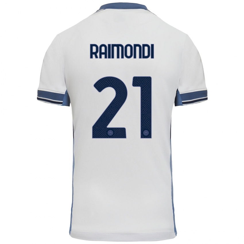 Criança Camisola Paolo Raimondi #21 Cinzento Branco Alternativa 2024/25 Camisa Brasil