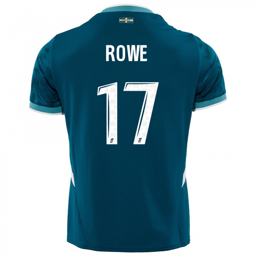 Criança Camisola Jonathan Rowe #17 Azul Turquesa Alternativa 2024/25 Camisa Brasil