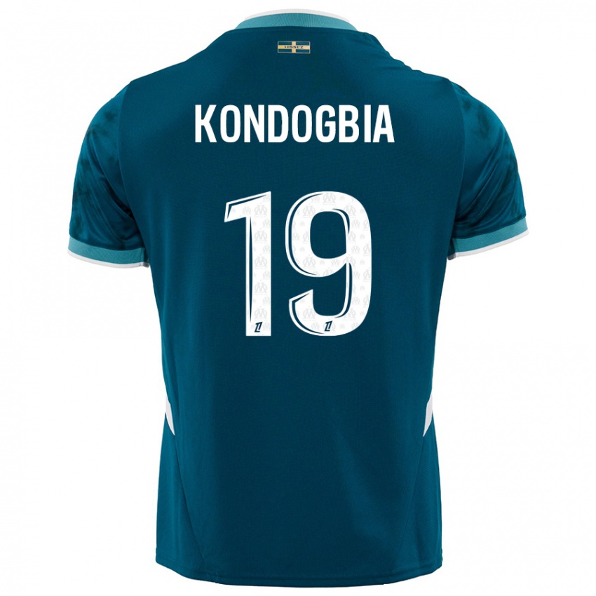 Criança Camisola Geoffrey Kondogbia #19 Azul Turquesa Alternativa 2024/25 Camisa Brasil