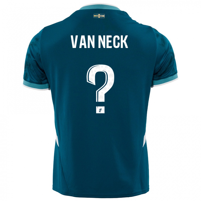 Criança Camisola Jelle Van Neck #0 Azul Turquesa Alternativa 2024/25 Camisa Brasil