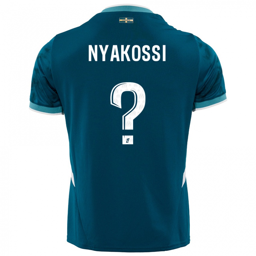 Criança Camisola Roggerio Nyakossi #0 Azul Turquesa Alternativa 2024/25 Camisa Brasil