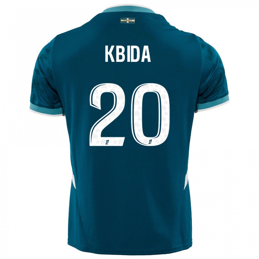 Criança Camisola Inès Kbida #20 Azul Turquesa Alternativa 2024/25 Camisa Brasil