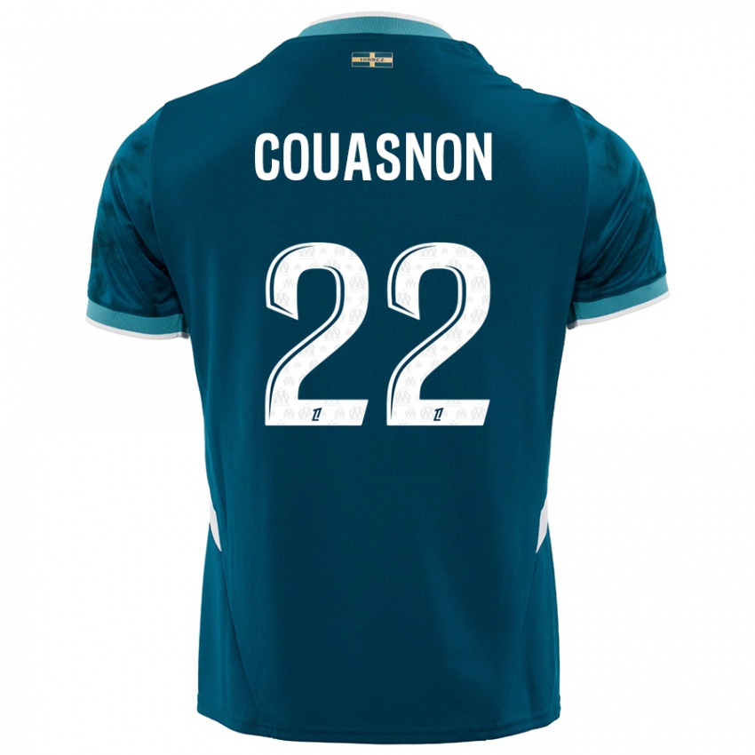 Criança Camisola Roxane Couasnon #22 Azul Turquesa Alternativa 2024/25 Camisa Brasil