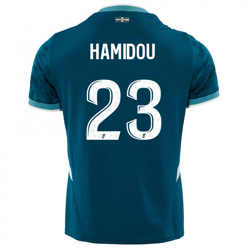 Criança Camisola Jamila Hamidou #23 Azul Turquesa Alternativa 2024/25 Camisa Brasil