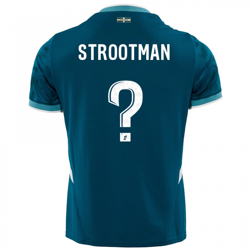 Criança Camisola Kevin Strootman #0 Azul Turquesa Alternativa 2024/25 Camisa Brasil