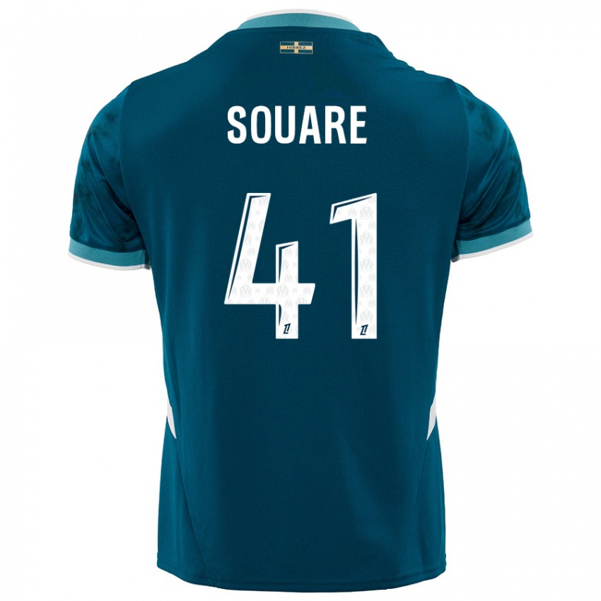 Criança Camisola Cheick Souare #41 Azul Turquesa Alternativa 2024/25 Camisa Brasil