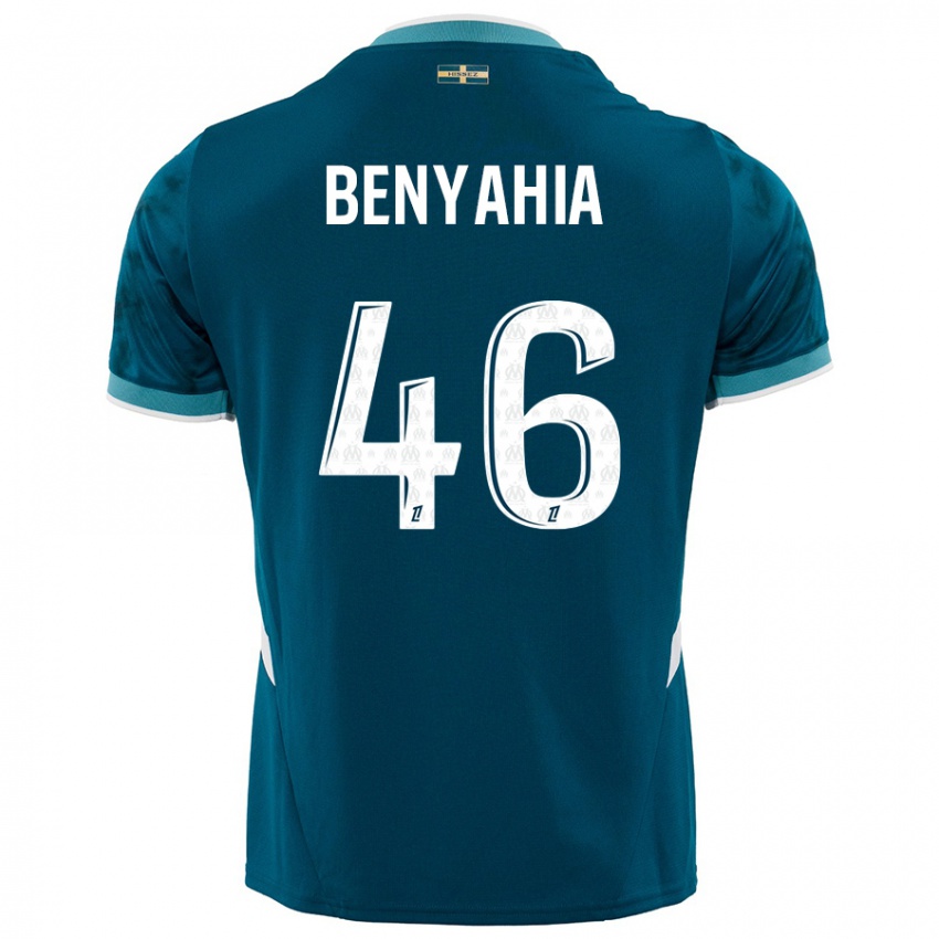 Criança Camisola Aylan Benyahia-Tani #46 Azul Turquesa Alternativa 2024/25 Camisa Brasil