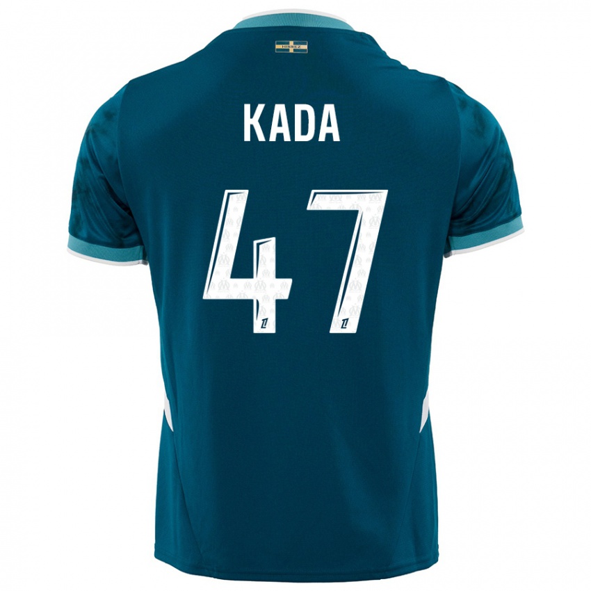 Criança Camisola Joakim Kada #47 Azul Turquesa Alternativa 2024/25 Camisa Brasil