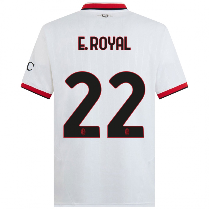 Criança Camisola Emerson Royal #22 Branco Preto Vermelho Alternativa 2024/25 Camisa Brasil