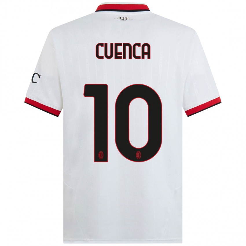 Criança Camisola Hugo Cuenca #10 Branco Preto Vermelho Alternativa 2024/25 Camisa Brasil