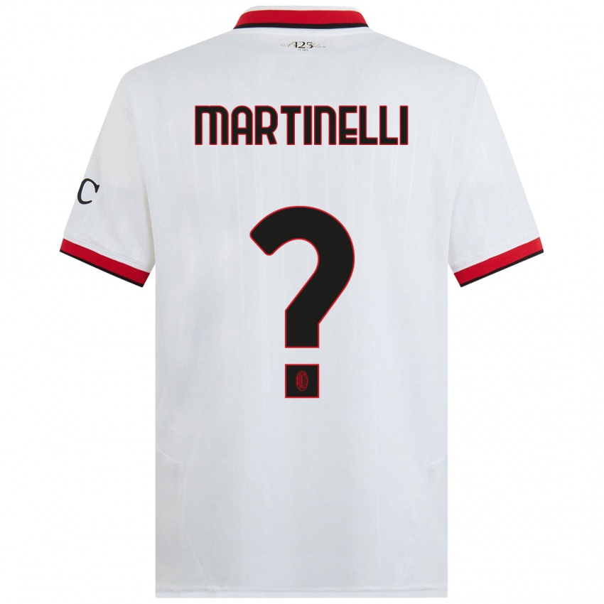 Criança Camisola Riccardo Martinelli #0 Branco Preto Vermelho Alternativa 2024/25 Camisa Brasil