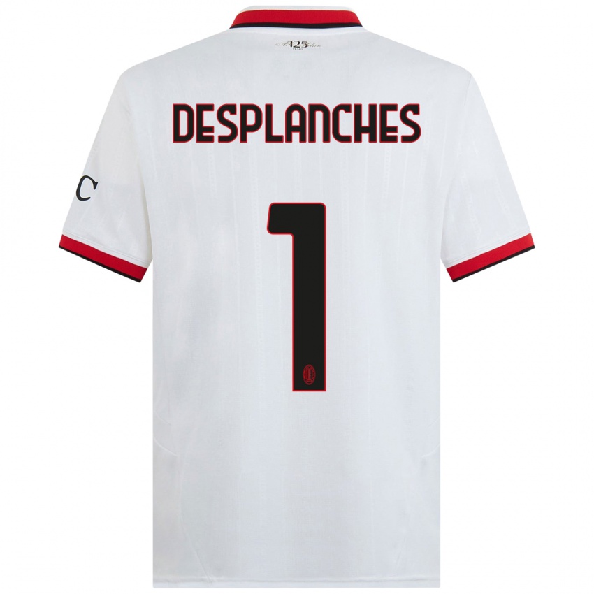 Criança Camisola Sebastiano Desplanches #1 Branco Preto Vermelho Alternativa 2024/25 Camisa Brasil