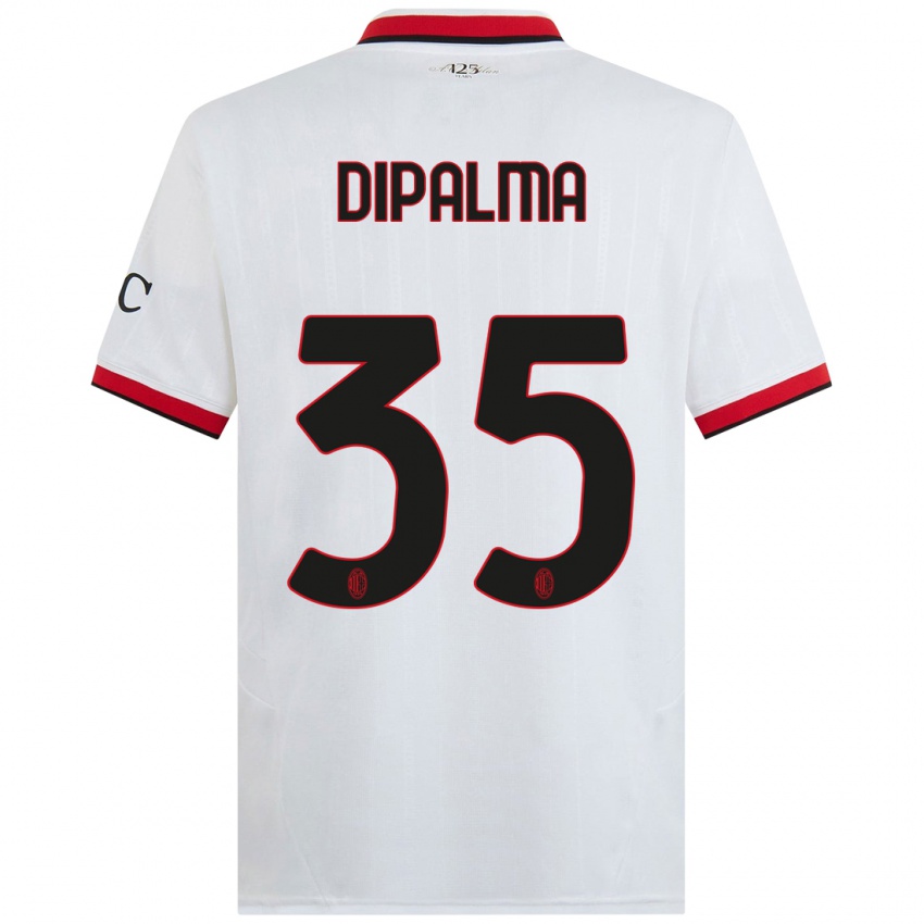 Criança Camisola Matteo Dipalma #35 Branco Preto Vermelho Alternativa 2024/25 Camisa Brasil