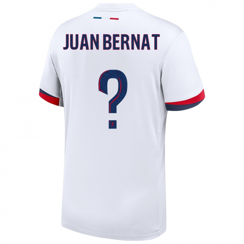 Criança Camisola Juan Bernat #0 Azul Branco Vermelho Alternativa 2024/25 Camisa Brasil