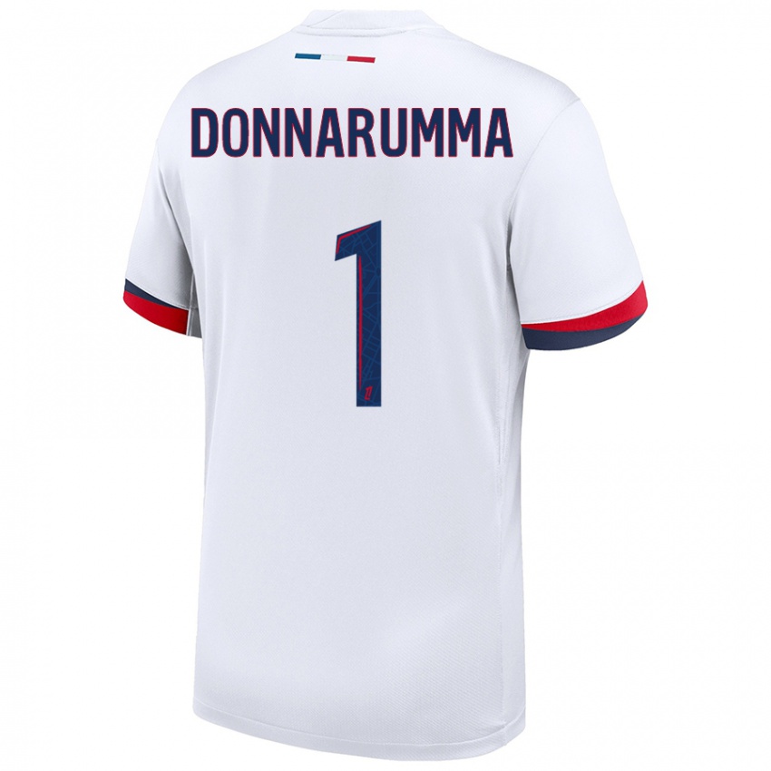 Criança Camisola Gianluigi Donnarumma #1 Azul Branco Vermelho Alternativa 2024/25 Camisa Brasil