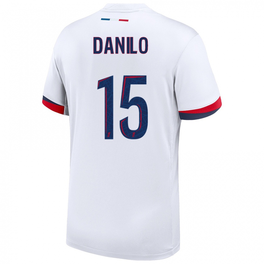 Criança Camisola Danilo Pereira #15 Azul Branco Vermelho Alternativa 2024/25 Camisa Brasil