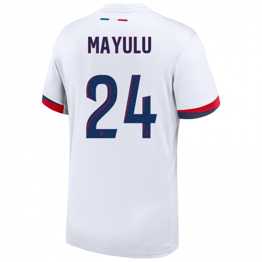 Criança Camisola Senny Mayulu #24 Azul Branco Vermelho Alternativa 2024/25 Camisa Brasil