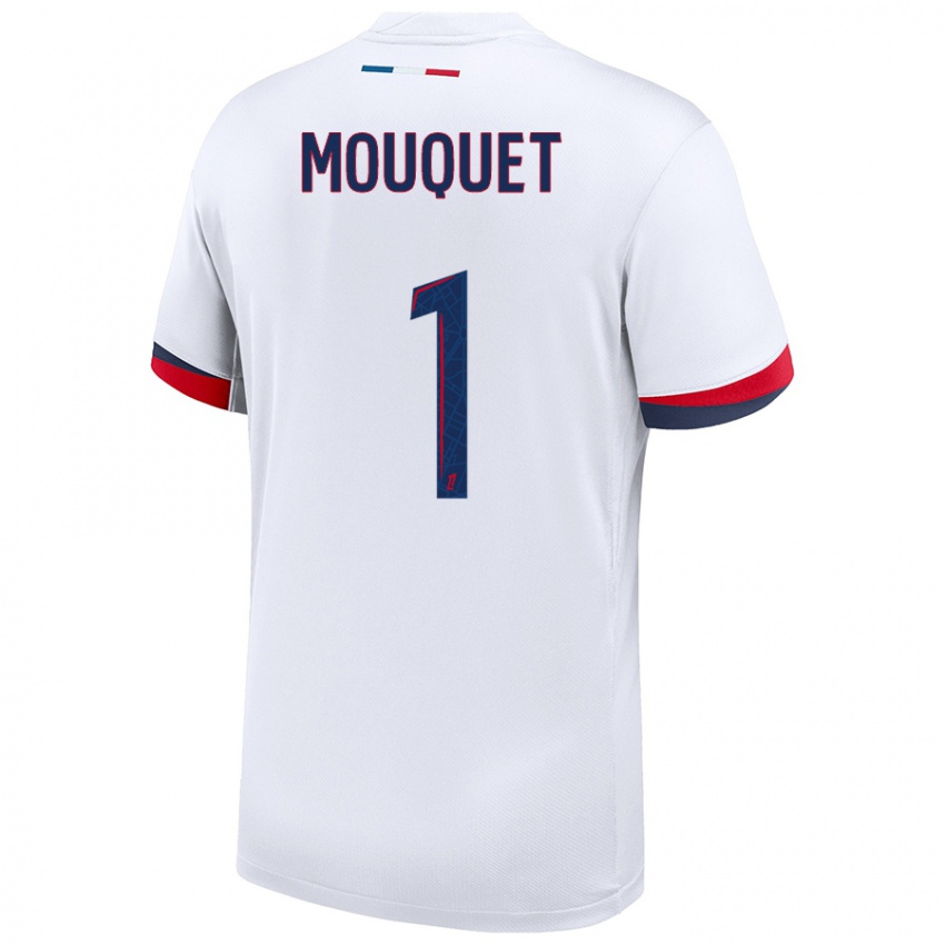 Criança Camisola Louis Mouquet #1 Azul Branco Vermelho Alternativa 2024/25 Camisa Brasil