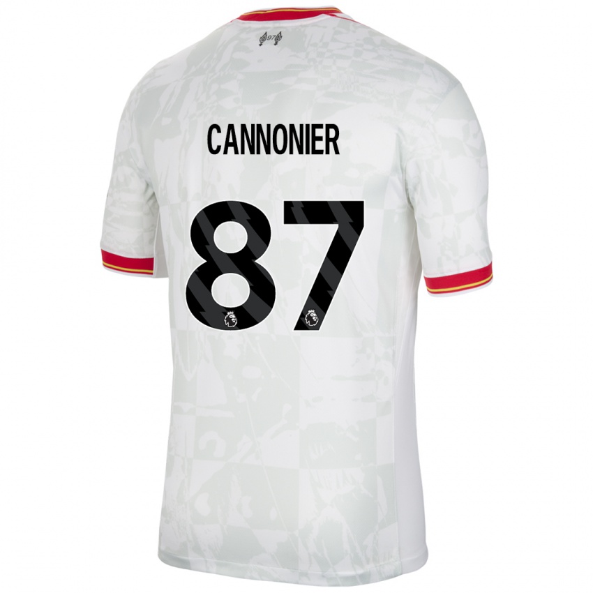 Criança Camisola Oakley Cannonier #87 Branco Vermelho Preto Terceiro 2024/25 Camisa Brasil