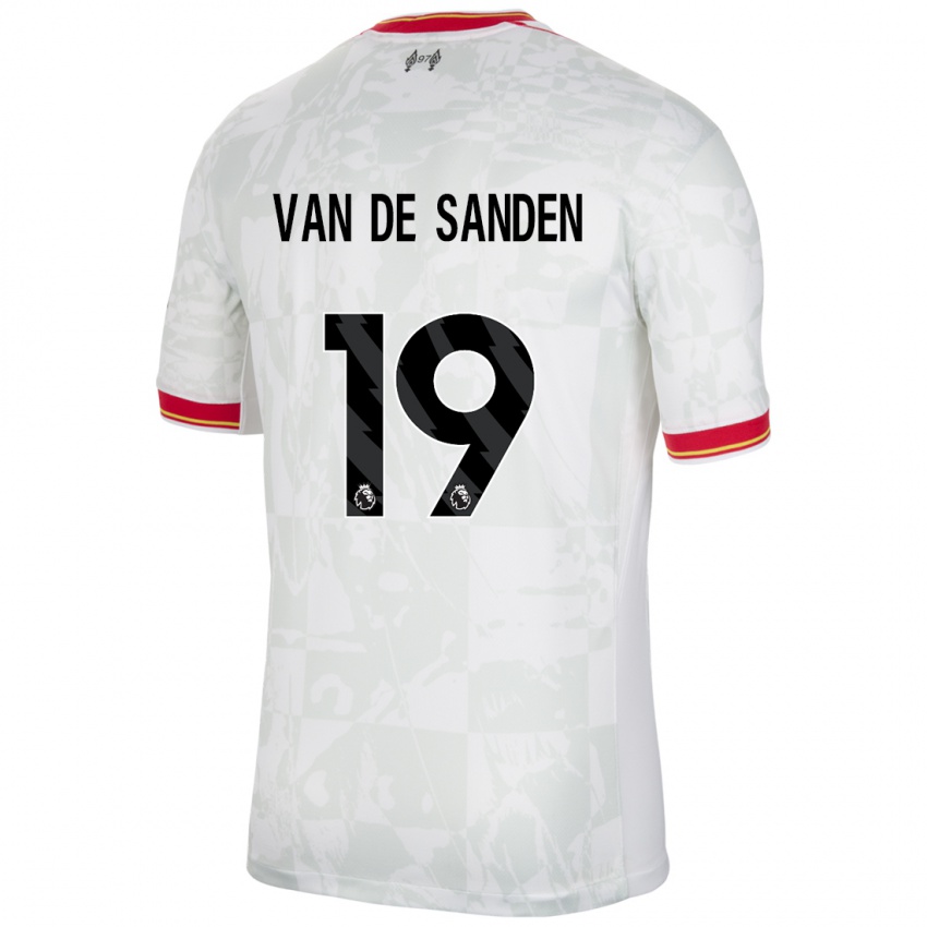 Criança Camisola Shanice Van De Sanden #19 Branco Vermelho Preto Terceiro 2024/25 Camisa Brasil