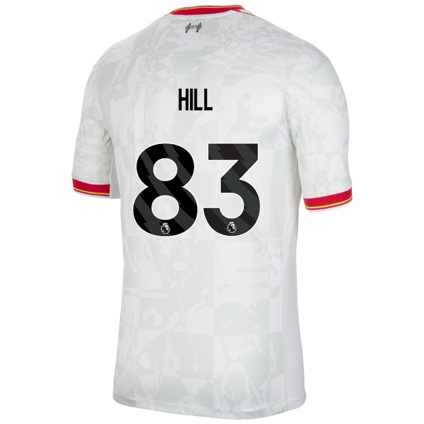 Criança Camisola Thomas Hill #83 Branco Vermelho Preto Terceiro 2024/25 Camisa Brasil