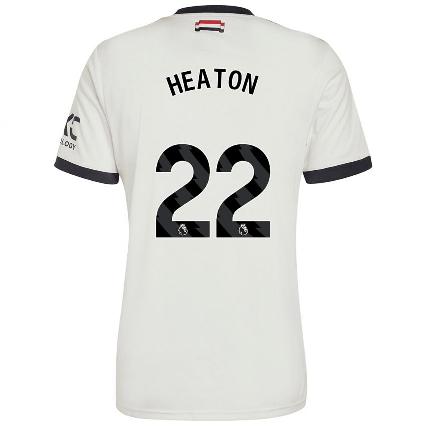 Criança Camisola Tom Heaton #22 Off White Terceiro 2024/25 Camisa Brasil