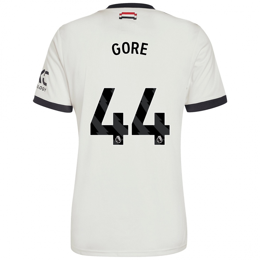 Criança Camisola Daniel Gore #44 Off White Terceiro 2024/25 Camisa Brasil