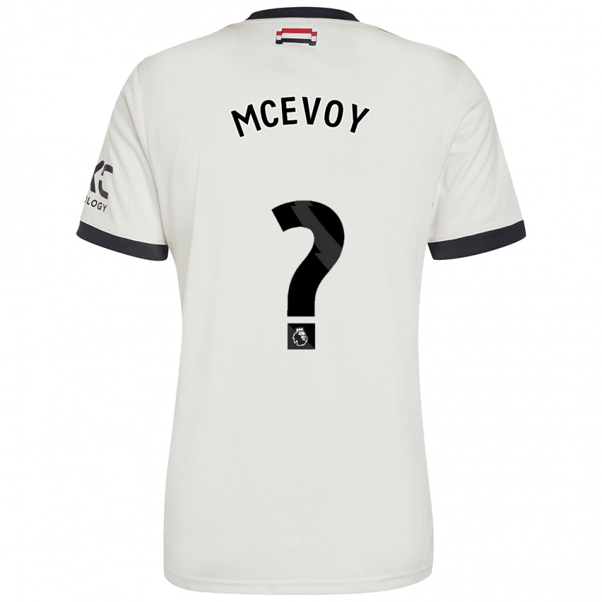 Criança Camisola Jay Mcevoy #0 Off White Terceiro 2024/25 Camisa Brasil