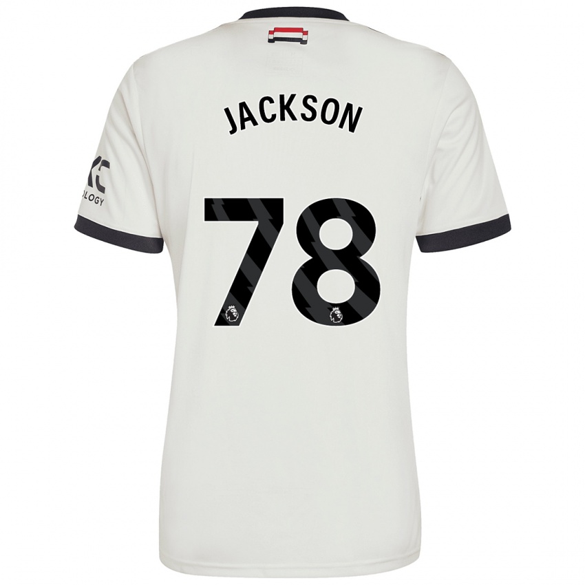 Criança Camisola Louis Jackson #78 Off White Terceiro 2024/25 Camisa Brasil