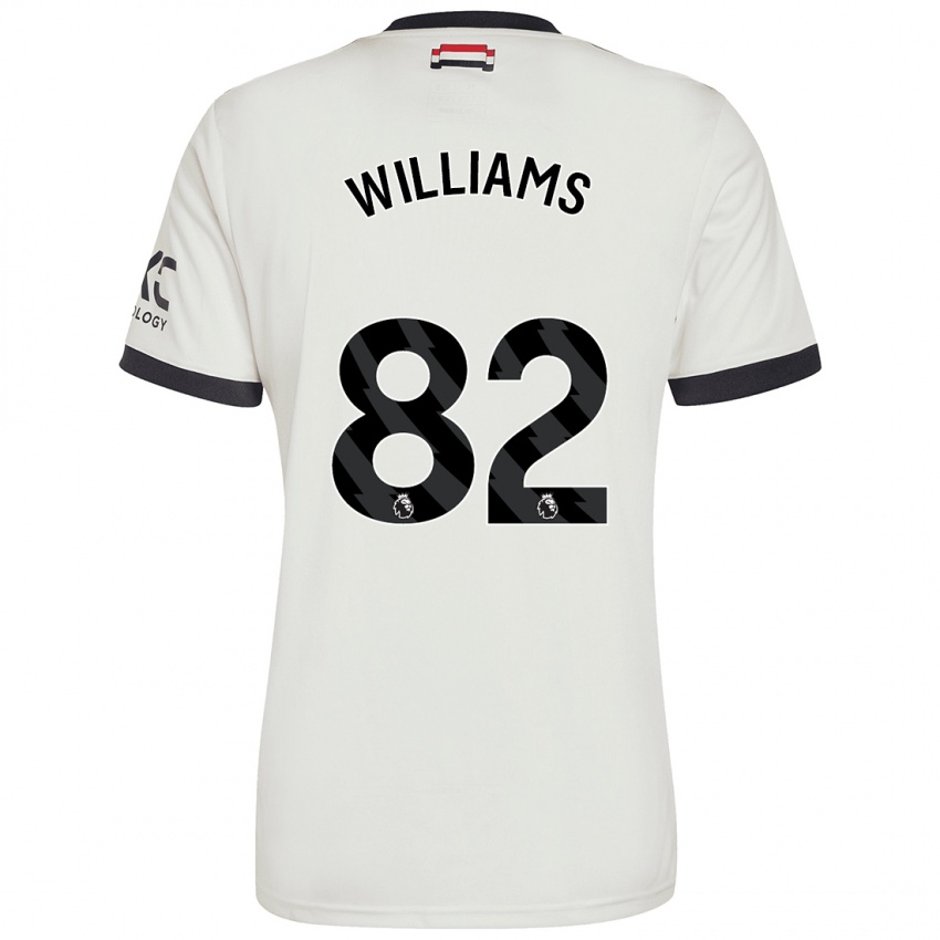 Criança Camisola Ethan Williams #82 Off White Terceiro 2024/25 Camisa Brasil