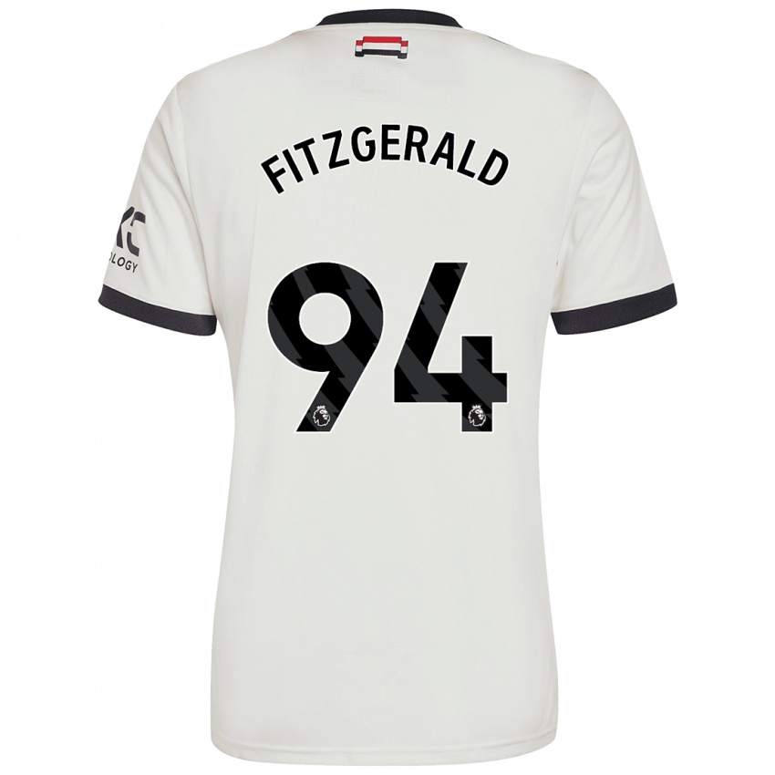 Criança Camisola Jayce Fitzgerald #94 Off White Terceiro 2024/25 Camisa Brasil