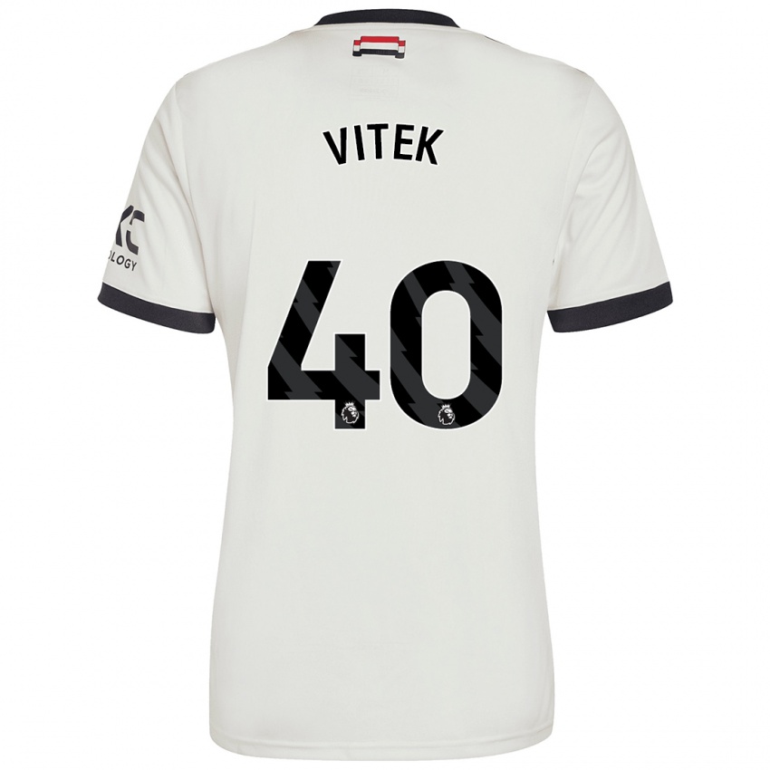 Criança Camisola Radek Vitek #40 Off White Terceiro 2024/25 Camisa Brasil