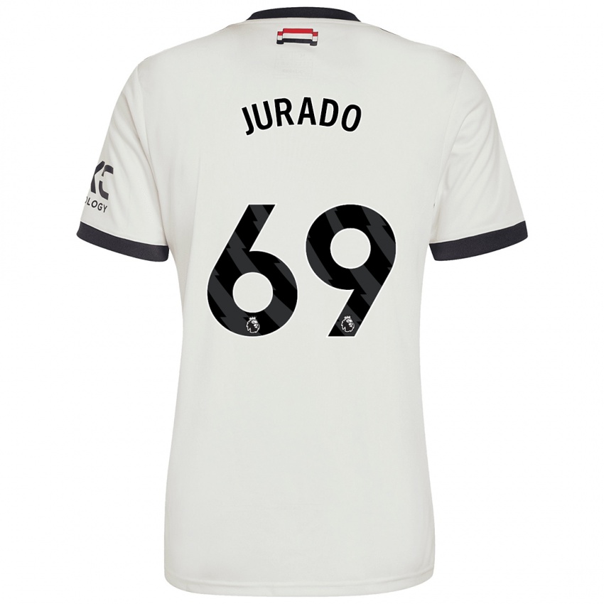 Criança Camisola Marc Jurado #69 Off White Terceiro 2024/25 Camisa Brasil