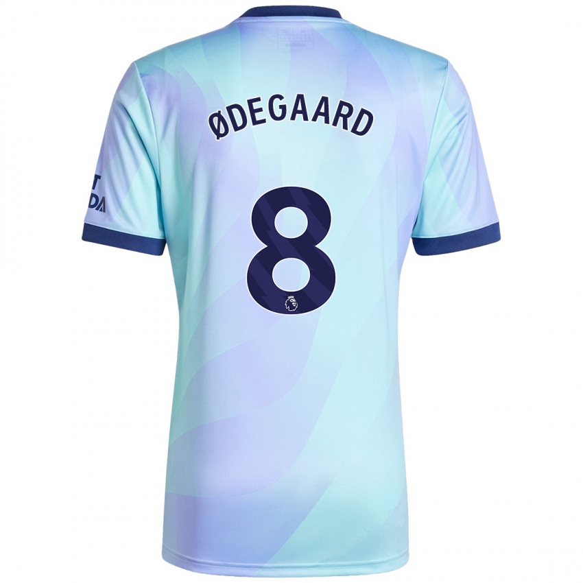 Criança Camisola Martin Odegaard #8 Água Terceiro 2024/25 Camisa Brasil