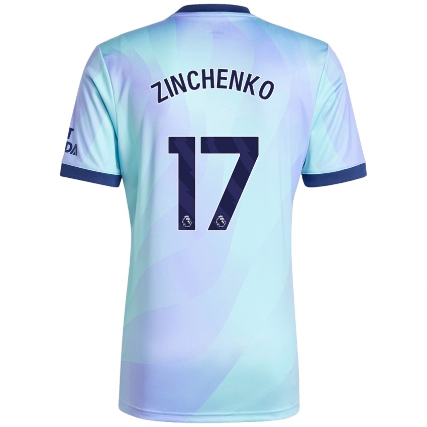 Criança Camisola Oleksandr Zinchenko #17 Água Terceiro 2024/25 Camisa Brasil