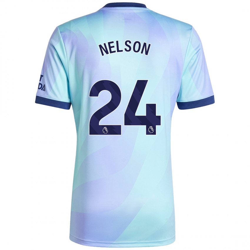 Criança Camisola Reiss Nelson #24 Água Terceiro 2024/25 Camisa Brasil