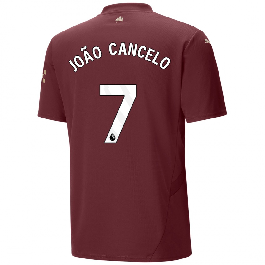 Criança Camisola Joao Cancelo #7 Marrom Terceiro 2024/25 Camisa Brasil