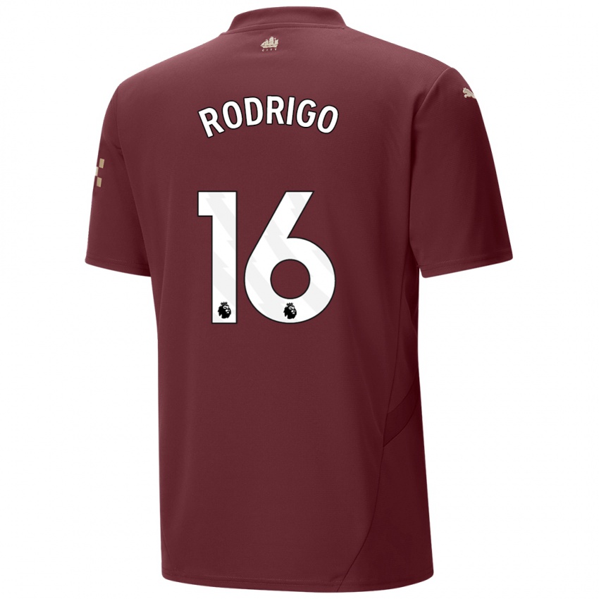 Criança Camisola Rodrigo Hernandez #16 Marrom Terceiro 2024/25 Camisa Brasil