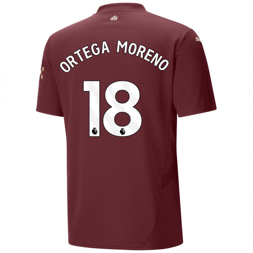 Criança Camisola Stefan Ortega Moreno #18 Marrom Terceiro 2024/25 Camisa Brasil